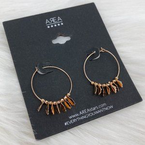 AREA - OS - NWT Golden Leaves Hoops